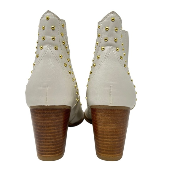 Coconuts by Matisse Cream Ankle Boots with Gold Accents - Picture 6 of 10